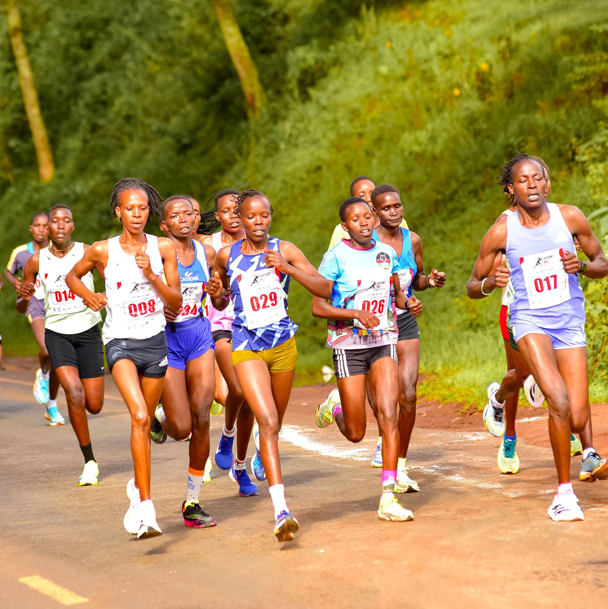 Runners at the start of Kapsabet Marathon 2026